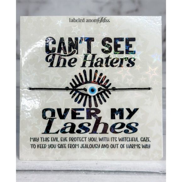 Cant See The Haters Over My Lashes Evil Eye Bracelet - Picture 3 of 15